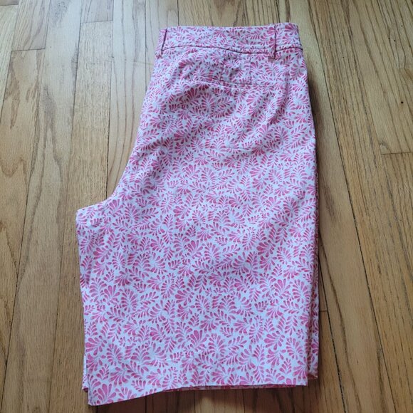 Talbots Womens Pink & White Floral Print Shorts Size 16 - Picture 5 of 6